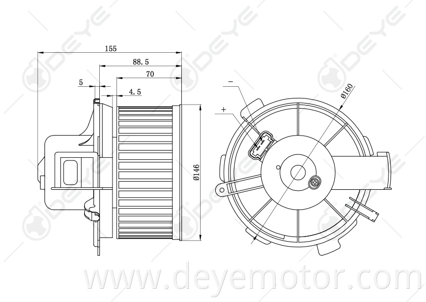 6441.J9 6441.L5 auto heater blower motor for PEUGEOT 206 PEUGEOT 307 CITROEN XSARA PICASSO